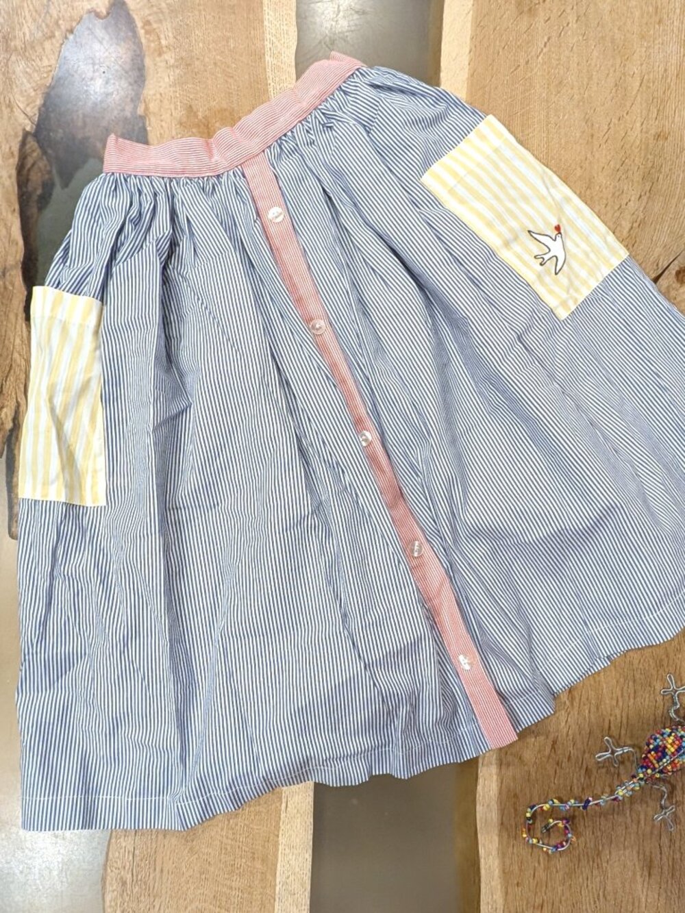 Sonia Rykiel Paris 4Y skirt NWT cute bird embroidery